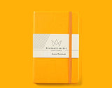 Minimalism Art | Classic Notebook Journal, Size: 5" X 8.3", A5, Yellow, Dotted Grid Page, 192 Pages, Hard Cover/Fine PU Leather, Inner Pocket, Quality Paper - 100gsm | Designed in San Francisco