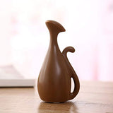 Anding Creative Home Decoration Home Animal Decoration Ceramic Sculpture [Cute cat] 3 Sets(LY-3698-Cat)