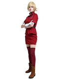 Coskidz Women's Seras Victoria Burgundy Red Cosplay Costume (S, Red)