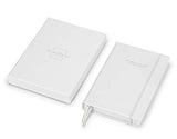 Minimalism Art | Premium Edition Notebook Journal, Medium A5 5.8"x8.3", Dotted, Hard Cover, White, 234 Numbered Pages, Gusseted Pocket, Ribbon Bookmark, Ink-Proof Paper 120gsm | San Francisco