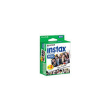 Fujifilm Instax Link Wide Smartphone Printer, Ash White with 20-Pack Instax Wide Instant Color Print Film ISO 800