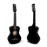 CB SKY 30" Wooden Black Acoustic Guitar for Kids/Boys/Girls/Beginners/Guitar for age 3-5 5-9 (Black)