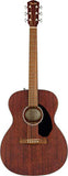 Fender CC-60S Solid Top Concert Acoustic Guitar - All Mahogany Bundle with Gig Bag, Tuner, Strap, Strings, Picks, Fender Play Online Lessons, and Austin Bazaar Instructional DVD