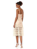 ASTR the label Women's Sleeveless Lace Fit & Flare Midi Dress, Buttercream, XS
