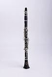 NEW! Herche Superior Bb Clarinet M2 - Best for Students - Durable Nickel-Plated Keys - All Clarinet Accessories Included: Plush Lined Case, Treated Pads, Cork Grease, Clarinet Swabs and #2 Rico Reeds