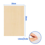EYSOLD 8 x 12 inch Unfinished Balsawood Sheets, 1/16 inch Thin Wood Sheets Craft Wood Board Plywood for Crafts, Perfect for DIY Projects, Painting, Drawing, Laser, Wood Engraving(16 Packs)