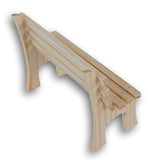 Multicraft Park Bench Miniature Wood for Dollhouses, Displays, Crafting, & DIY - 5.25 Inches Long