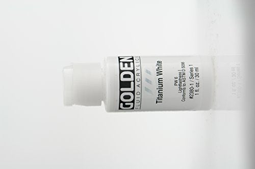 Golden Fluid Acrylic Paint 1 Ounce-Titanium White