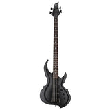 ESP LTD TA-204 FRX Signature Series Tom Araya Bass Guitar, Black Satin