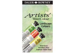 Daler-Rowney Artists' Water Colour Set of 3 5ml Tubes - Landscape Colors