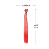 25x100cm Good Quality Straight Heat Resistant Doll Hair Extensions for Crafting BJD Blythe Pullip Doll's Wig 5pcs/lot