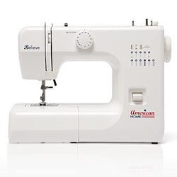 Beginner Sewing Machine, The Believe by American Home, Portable Basic Sewing Machine, 12 Built-in Stitches, AH600