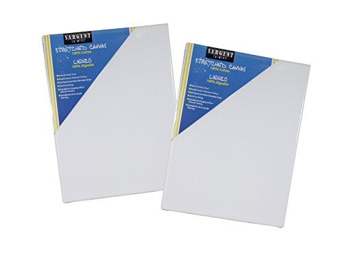 Sargent Art Value Pack 8 x 10 Inch Stretched Canvas Pack of 2, 2 Piece