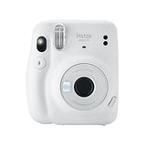 Fujifilm Instax Mini 11 Ice White Instant Camera Plus Matching Case, Photo Album and Fujifilm Character 10 Films (Macaron)