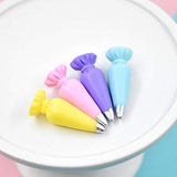 10Pcs Miniature Pastry Cream Bag Design Models Toy Dollhouse Resin Accessories,Perfect DIY Dollhouse Toy Gift Set Blue