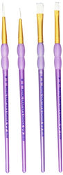 Royal Langnickel Crafter's Choice Fabric Painting Soft Brush Set Value Pack