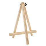 MEEDEN 9.4 Inch Pine Wood Easel, Display Tripod Easel for Weddings Parties Photo Dispaly Card Holder Stand, 6Pack