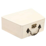 Unfinished Wood Box with Handle and Lid for Crafts (6.5 x 4.5 in, 2 Pack)