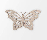 Wooden Butterfly Cutout, Home Decor, Wall Hanging, Nursery Wall Art, Yoga Studio Decor, Unfinished and Available in Many Sizes