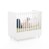 Odoria 1:12 Miniature Baby Crib Bed with Bedding Dollhouse Nursery Furniture Accessories