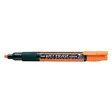 Pentel Wet Erase Chalk Marker Medium Tip - Assorted Colours (Pack of 4 - Green, Orange, Purple,