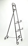 50 Inch Tall Large Wrought Iron Display Picture Easel Metal Decorative Art Holder Frame Stand