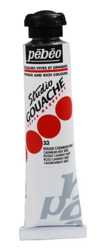 Studio Gouache 20-Milliliter, Cadmium Red Imitation