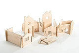 Modular Wood House Walls Building Toy