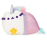 GUND Pusheen Magical Lights Mermaid Pusheenicorn Touch-Activated Light Up Cat Plush Stuffed Animal, 12”