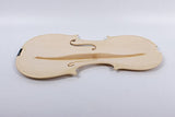 Yinfente Violin Unfinished White Violin 4/4 Unglued Violin Flame Maple & Spruce wood Top Violin Accessory Parts