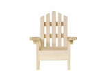 Multicraft Beach Adirondack Chair Miniature Wood for Dollhouses, Displays, Crafting, DIY - 5 Inches