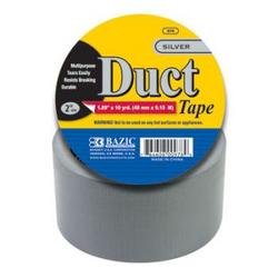 BAZIC 1. 88" X 10 Yards Silver Duct Tape