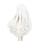 AIDOLLA BJD Doll Wig 1/12 SD Dolls 11cm Girls Gift Temperature Synthetic Fiber Long Curly Synthetic Hair (7)
