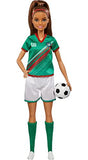 Barbie Soccer Doll, Brunette Ponytail, Colorful #16 Uniform, Soccer Ball, Cleats, Tall Socks, Great Sports-Inspired Gift for Ages 3 and Up
