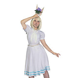 NSPSTT Women Haru Cosplay Costume Anime BEASTARS Cosplay Costume School Uniform Dress Small White