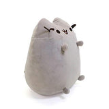 GUND Pusheen Squisheen Sitting Plush Cat, 11" & Pusheen's Little Brother Pip Stuffed Plush Cat, 6.5", Gray, Model Number: 6050557