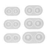 Baosity 6 Sizes/Set BJD Doll Heavy Pupil Eye Clear Silicone Mold Base Pressure DIY bjd Eye Materials - 14x7mm; 16x6mm; 16x8mm; 18x9mm; 20x11mm; 22x11mm Mixed