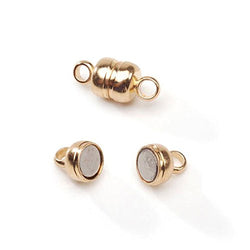 Darice 5-Piece Magnetic Clasp, 6 by 11mm Gold