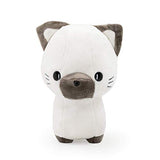 Bellzi Siamese Cat Cute Stuffed Animal Plush Toy - Adorable Brown and White Pet Kitty Plushies and Gifts - Perfect Present for Kids, Babies, Toddlers - Sami