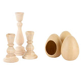 Fillable Paper Mache Eggs On Stands by Factory Direct Craft for Decorating, Personalizing and Home Decor
