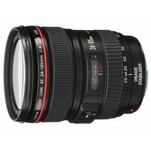 Canon Zoom Wide Angle-Telephoto EF 24-105mm f/4L IS USM Autofocus Lens - 0344B002 - w/ Filter (Bulk