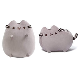 GUND Pusheen Squisheen Sitting Plush Cat, 11" & Pusheen Stuffed Animal Cat Plush, 12"