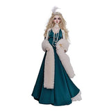 Classical Noble BJD Doll 1/4 SD Resin Doll 46cm 18.1in with Fullset Blue Princess Clothes Shoe Wig Accessories