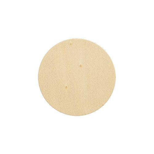 Natural Unfinished Round Wood Circle Cutout 3 Inch - Bag of 100