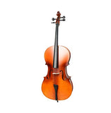 Portable and Durable Beginners Cello Adult Cello Instrument Student Cello 4/4 Acoustic Cello Case Bow Rosin Wood Color, Easy to Carry