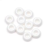 Bulk Buy: Darice DIY Crafts Pony Beads Plastic White 6 x 9mm 245 pieces (6-Pack) 06121-8-02