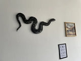 Metal Wall Decor, Snake Wall Art, Metal Snake Decor, Animal Art, Wall Hanging (30"W x 14"H / 75x35cm)