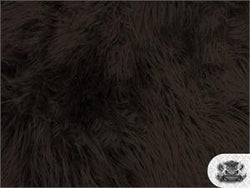 Faux Fur Mongolian Chocolate Yard (F.E.) 60 Inch Wide Fabric By the