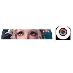 HMANE BJD Dolls Eyes, 16mm Eyeballs for 1/3 BJD Dolls - S-66