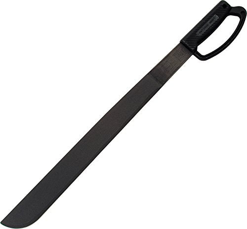 Ontario Knife Company 8519 Heavy Duty Knife with"D" Black Handle - Retail Package, 22"